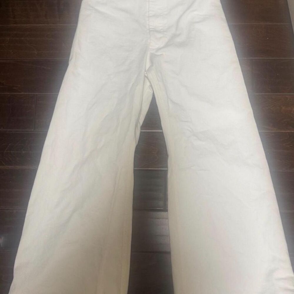 Polo Ralph Lauren white high-waisted sailor wide-leg pants size 16